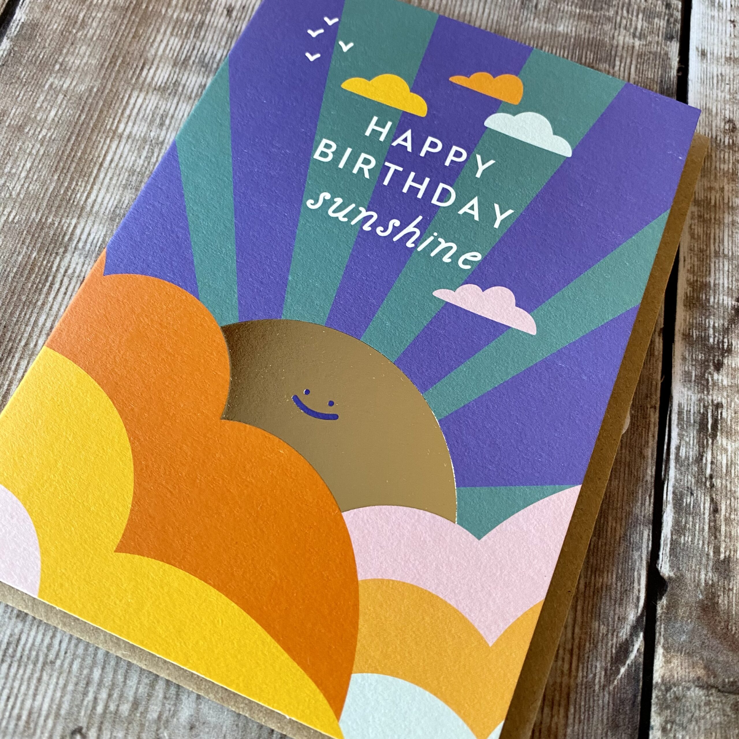 Happy Birthday Sunshine Card by Elizabeth Olwen - The Warren